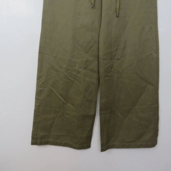 Hudson Womens Size 25 Drawstring Wide Leg Pants Green High Rise Baggy NEW - Picture 4 of 5